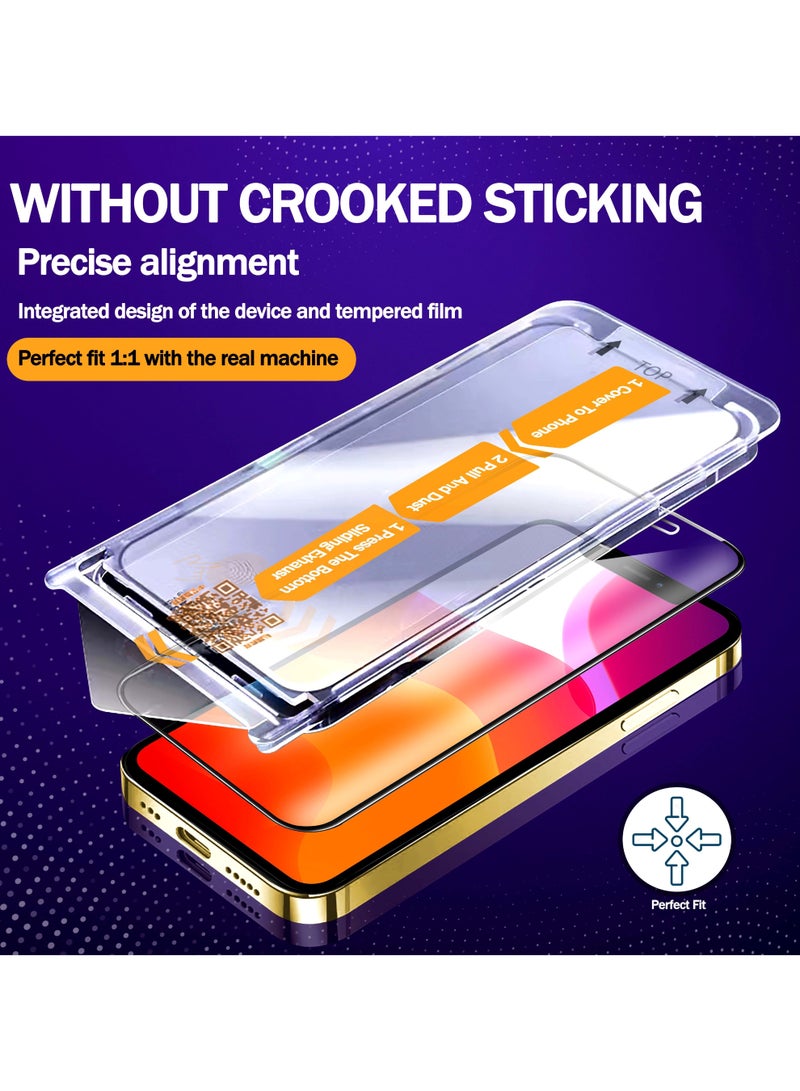 RKINC Screen Protector [2-Pack] for iPhone 11 Pro / XS/ X [Automatic Installation] Tempered Glass HD [10X Military Grade Protection] Scratch-Resistant, Shatter-Proof - Image 2